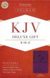 KJV Deluxe Gift Bible, Purple LeatherTouch