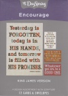 Encourage Cards - Yesterday is Forgotten, KJV  (Box of 12)