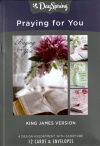 Cards, Praying for You, KJV Verses, Box of 12 