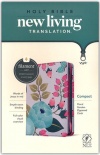 NLT Compact Zipper Bible, Filament Enabled Floral Garden, Hardback