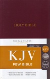 KJV Pew Bible, Hardcover, Burgundy