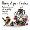 Christmas Card - Thinking of You at Christmas (Bird & Lamp) - CMS