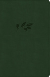 CSB Thinline Reference Bible, Olive Leathertouch