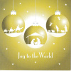 Christmas Cards - Joy to the World - Gold