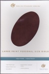 ESV Large Print Personal Size Bible, Trutone Chestnut