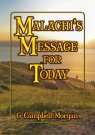 Malachi s Message for Today - CCS