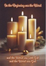 Christmas Cards - In the Beginning Candles (pack of 10) - CMS