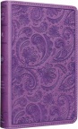 ESV Compact Bible TruTone Purple Paisley Design